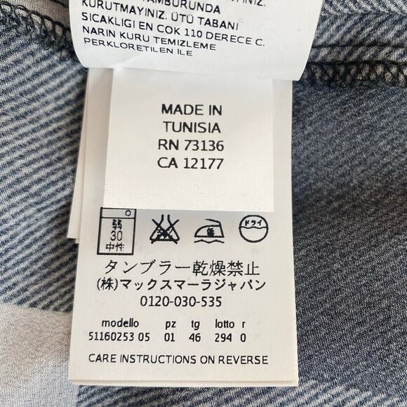 Weekend Max Mara Black and White Checkered Blouse - Picture 7 of 8